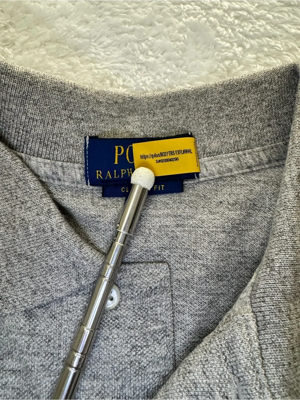 NWT Polo Ralph Lauren Polo Bear Grey Mesh Polo Men M Classic Fit $138